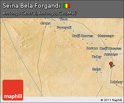 Satellite 3D Map of Seïna Bela Forgandi