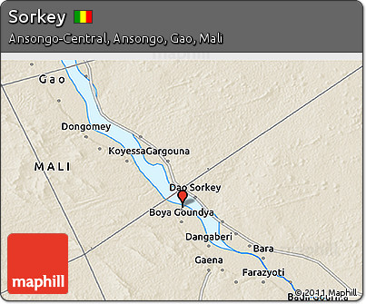 Shaded Relief 3D Map of Sorkey