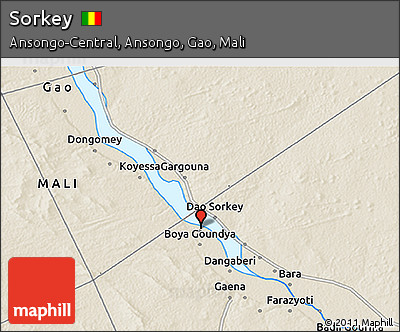 Shaded Relief 3D Map of Sorkey