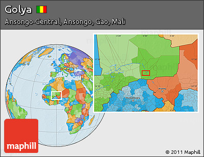 Political Location Map of Golya