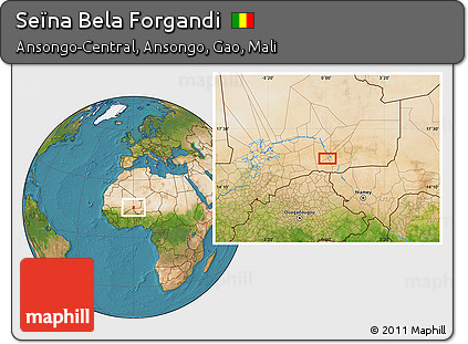 Satellite Location Map of Seïna Bela Forgandi