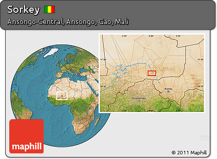 Satellite Location Map of Sorkey