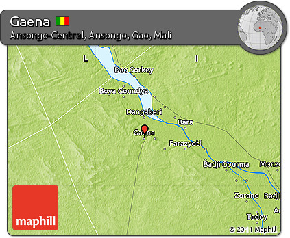 Physical Map of Gaena