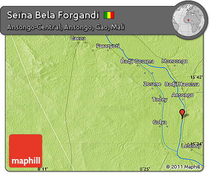 Physical Map of Seïna Bela Forgandi