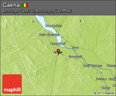Physical Map of Gaena