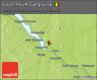 Physical Map of Goutchoum Gargouna