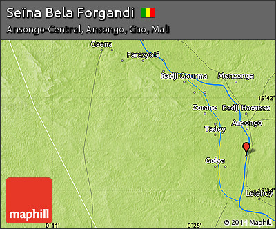 Physical Map of Seïna Bela Forgandi