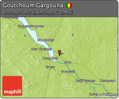 Physical Map of Goutchoum Gargouna
