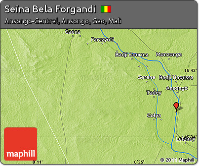 Physical Map of Seïna Bela Forgandi