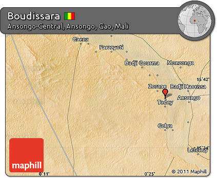 Satellite Map of Boudissara