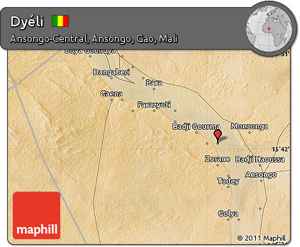 Satellite Map of Dyéli