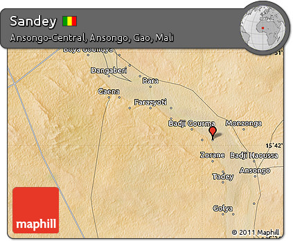 Satellite Map of Sandey