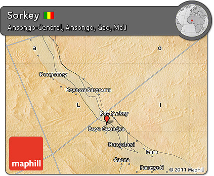 Satellite Map of Sorkey