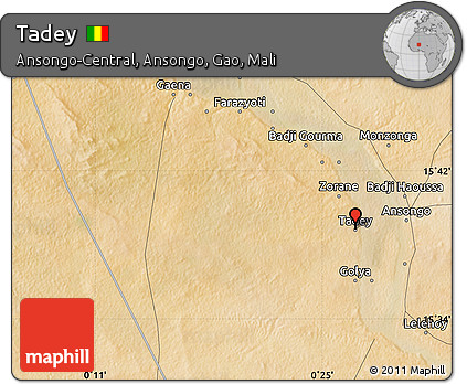 Satellite Map of Tadey