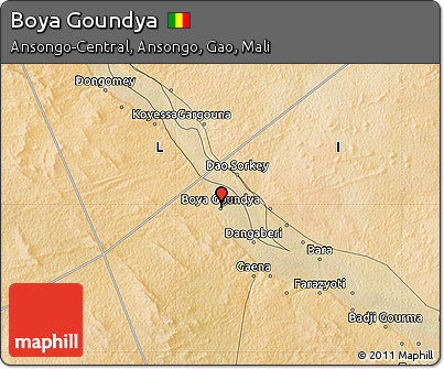 Satellite Map of Boya Goundya