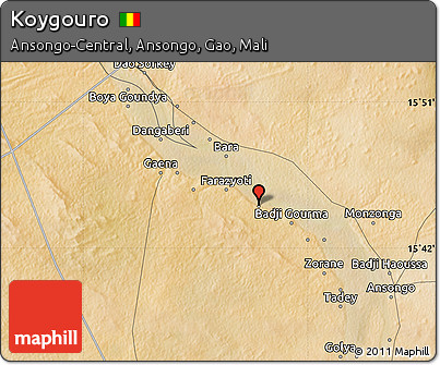 Satellite Map of Koygouro