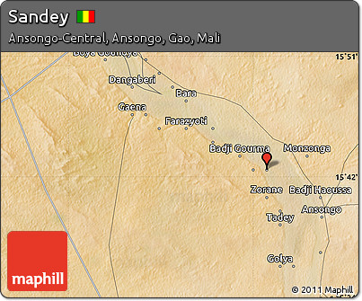 Satellite Map of Sandey
