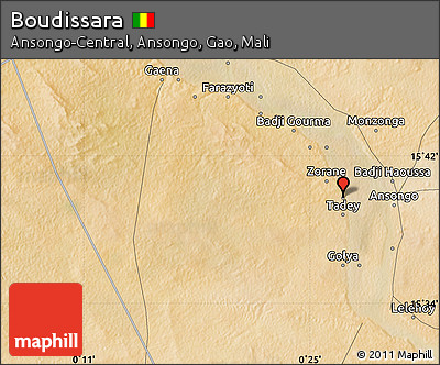 Satellite Map of Boudissara