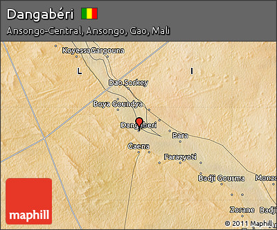 Satellite Map of Dangabéri