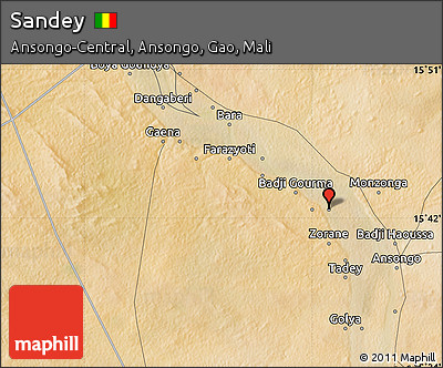 Satellite Map of Sandey