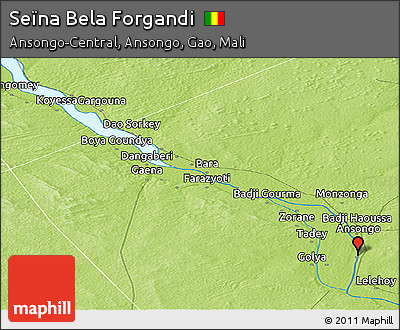 Physical Panoramic Map of Seïna Bela Forgandi