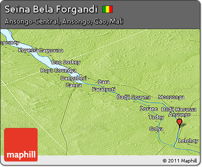 Physical Panoramic Map of Seïna Bela Forgandi