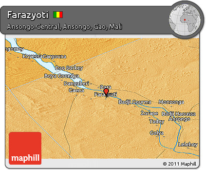 Political Panoramic Map of Farazyoti