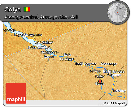 Political Panoramic Map of Golya