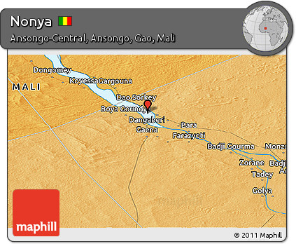 Political Panoramic Map of Nonya
