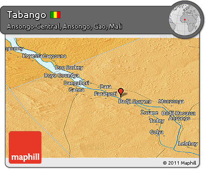 Political Panoramic Map of Tabango