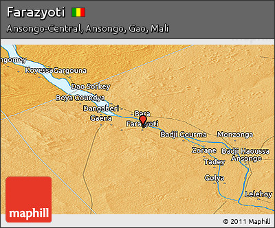Political Panoramic Map of Farazyoti