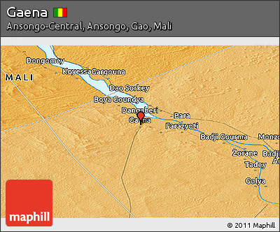 Political Panoramic Map of Gaena