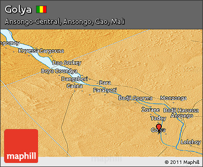 Political Panoramic Map of Golya