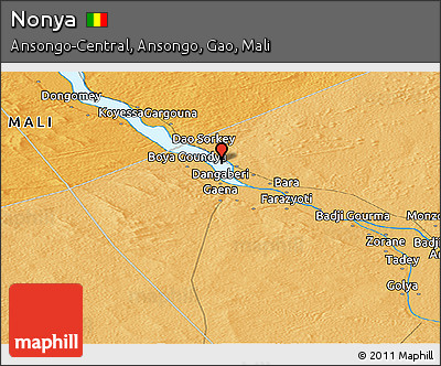 Political Panoramic Map of Nonya