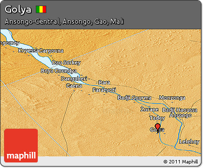 Political Panoramic Map of Golya