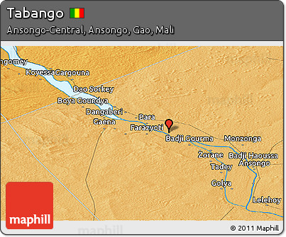 Political Panoramic Map of Tabango