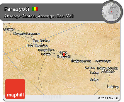 Satellite Panoramic Map of Farazyoti