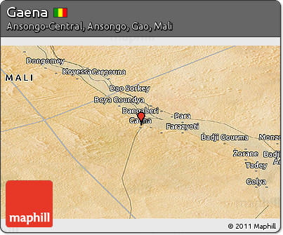 Satellite Panoramic Map of Gaena