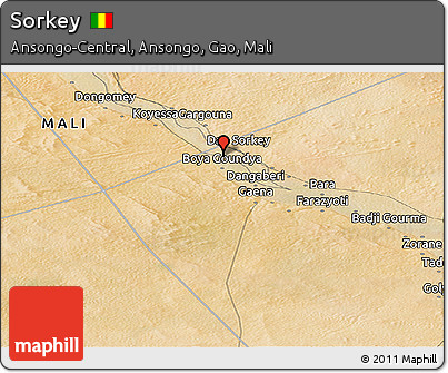 Satellite Panoramic Map of Sorkey
