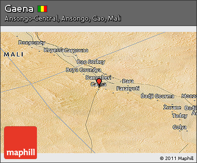 Satellite Panoramic Map of Gaena