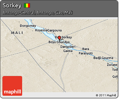 Shaded Relief Panoramic Map of Sorkey
