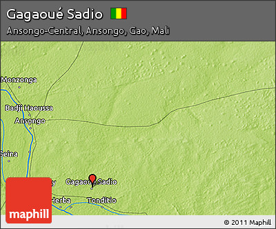 Physical 3D Map of Gagaoué Sadio