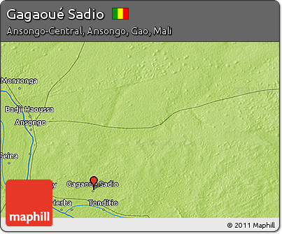 Physical 3D Map of Gagaoué Sadio