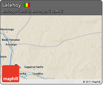 Shaded Relief 3D Map of Léléhoy