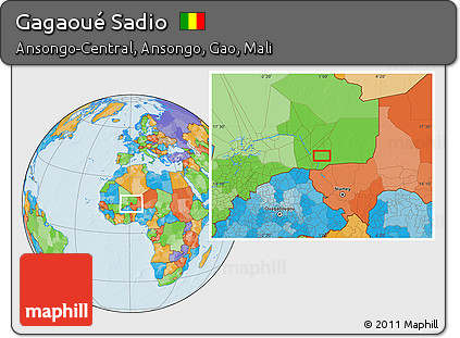 Political Location Map of Gagaoué Sadio