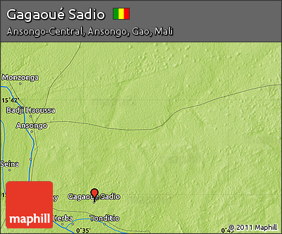 Physical Map of Gagaoué Sadio