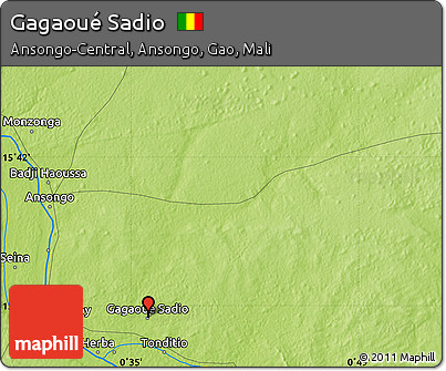 Physical Map of Gagaoué Sadio