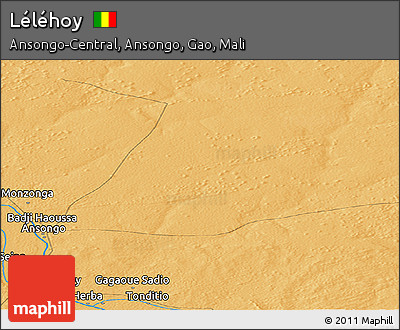 Political Panoramic Map of Léléhoy