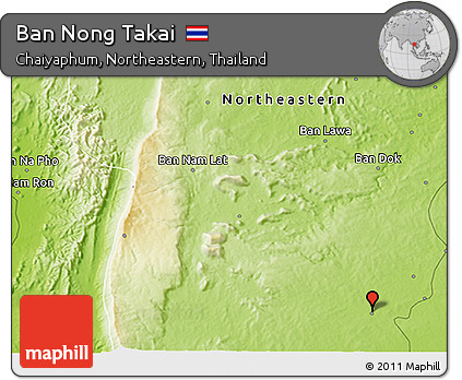 Physical 3D Map of Ban Nong Takai