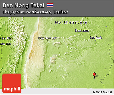 Physical 3D Map of Ban Nong Takai